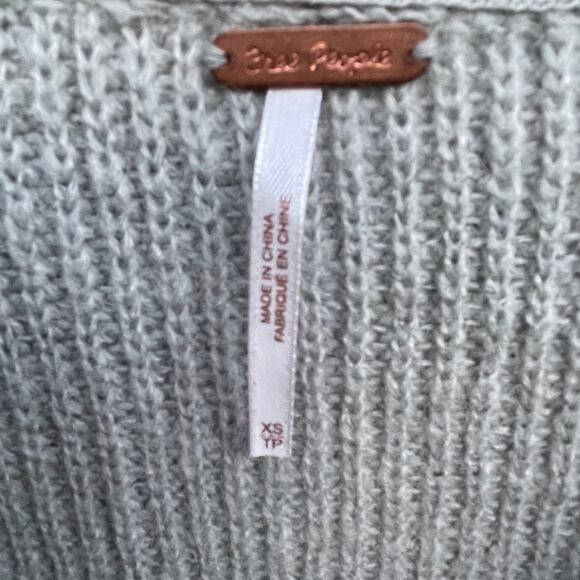 Free People Sweater Autumn Sky Pullover Crew Neck Classic Casual Size XS NWT - Picture 7 of 11